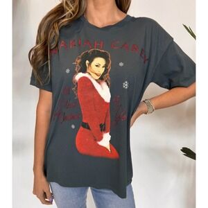 Daydreamer Mariah Carey All I Want For Christmas Is‎ You Graphic T-Shirt Size L